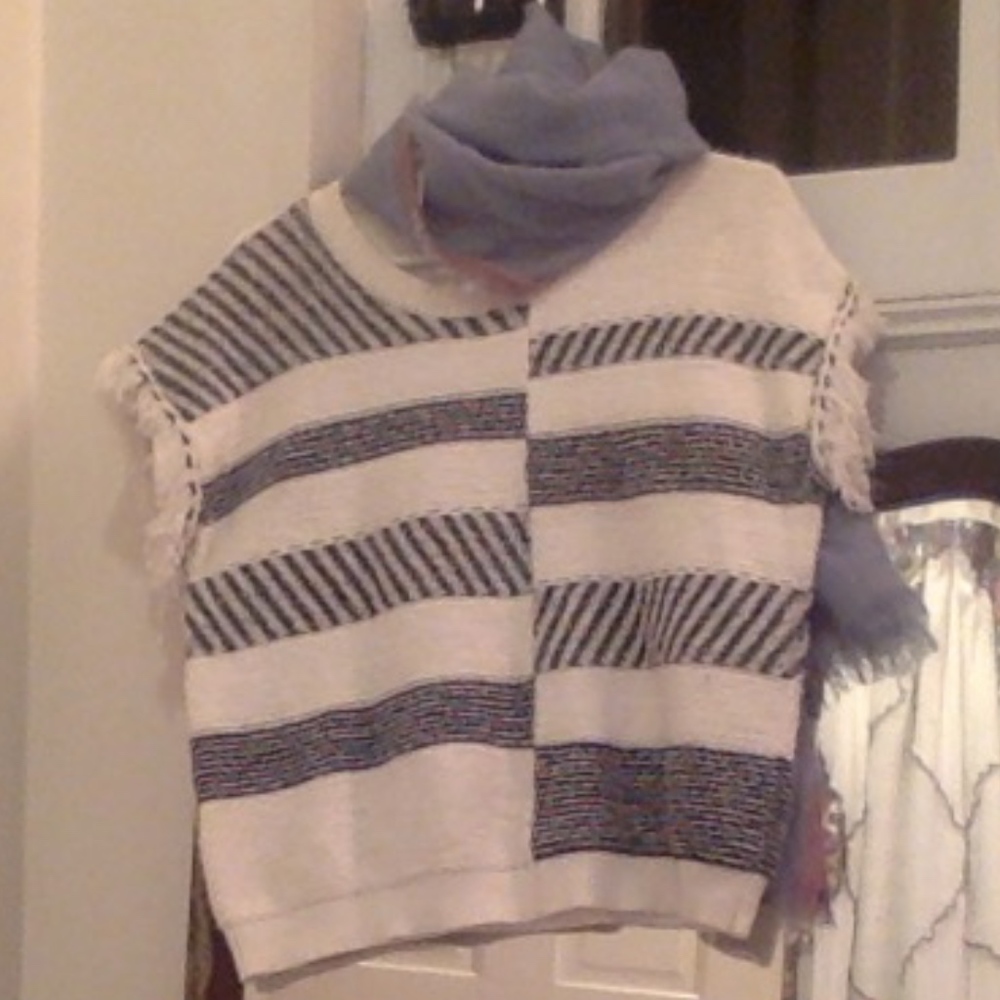 SOLD Ella Moss Poncho Style Sweater